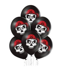 Zestaw balonów z nadrukiem piratów