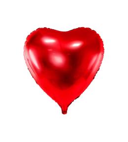 Balon foliowy duże serce - Czerwony 73cm