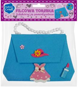 Filcowa torebka do ozdabiania ToysInn - Niebieska