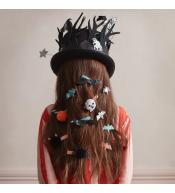 Spinki do włosów Meri Meri z pomponami - Halloween
