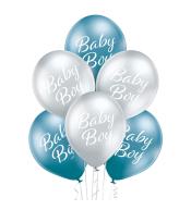 Zestaw balonów na baby shower z napisem - Baby Boy