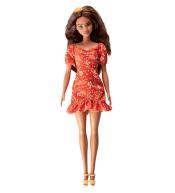 Lalka Barbie Fashionistas Modna przyjaciółka w pomarańczowej sukience