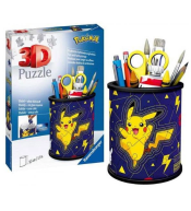 Przybornik Pikachu Pokemon 54 elementy puzzle 3D