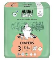 Pieluszki ekologiczne Muumi Baby Diapers 3 (5-8kg), 50 szt.