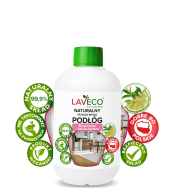 LAVECO Naturalny Płyn do Mycia Podłóg 0,5l - Bergamotka i Zielona Herbata