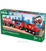 BRIO World - Pociąg straż pożarna