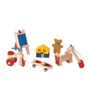Plan Toys Zestaw Drewnianych Zabawek do Pokoju Dziecięcego