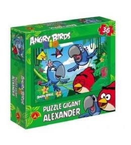 Puzzle gigant Alexander 36el. Angry Birds Rio - W dżungli