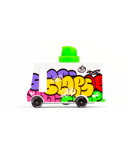 Drewniane auto dla dzieci Candylab GRAFFITTI VAN Candycar - Candylab