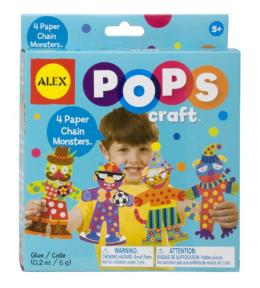 Pops craft papierowe potworki łańcuch Alex