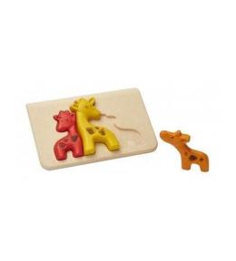 Puzzle drewniane Plan Toys - Żyrafy