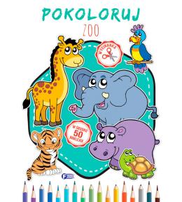Pokoloruj ZOO + 50 naklejek Pokoloruj ZOO + 50 naklejek