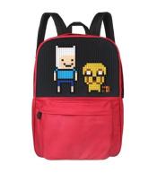 Plecak Pixel Art szkolny 3D + 240 klocków | 21L Plecak Pixel Art szkolny 3D + 240 klocków | 21L
