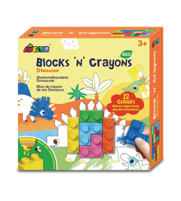 Kredki klocki Avenir - Blocks 'N' Crayons Dinozaury