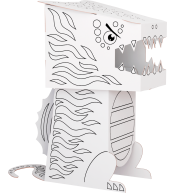 Kolorowanka 3D Cube Head Monumi - Spinosaurus