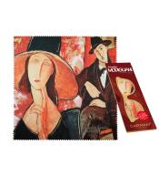 Ściereczka do okularów Carmani - Amedeo Modigliani, Kobieta w kapeluszu i Mario Varvogli