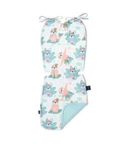 Wkładka do wózka La Millou Thick Stroller Pad - Yoga Candy Sloths Audrey Mint