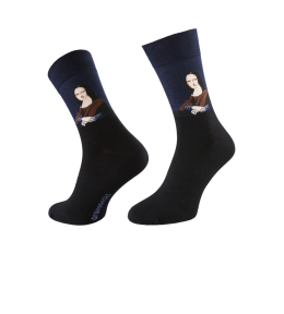 Skarpetki Krystjan Crazy Socks rozmiar 44-47 - Leonardo da Vinci, Mona Lisa