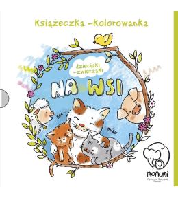 Książeczka kolorowanka Monumi - Dzieciaki zwierzaki na wsi