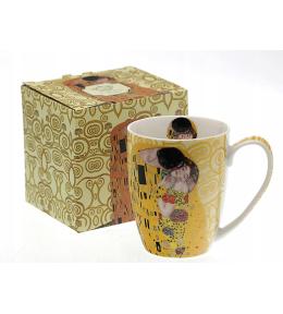 Kubek porcelanowy classic Duo - Gustav Klimt, Pocałunek