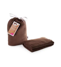 Bambusowa muślinowa pielucha XKKO BMB 120x120 - Dark Choco