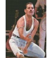 Mozaika diamentowa 40x30cm - Freddie Mercury na koncercie