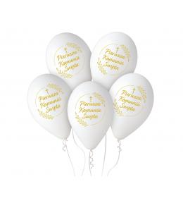 Balony Pierwsza Komunia Święta (kłosy), 30 cm Balony Pierwsza Komunia Święta (kłosy), 30 cm