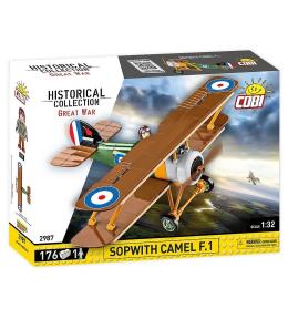 Klocki COBI Historical Collection Great War - myśliwiec Sopwith Camel F.1 ---uszkodzone opakowanie--- Klocki COBI Historical Collection Great War - myśliwiec Sopwith Camel F.1 ---uszkodzone opakowanie---