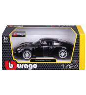 Model samochodu BBurago 1:24 - Porsche 911 Carrera S Czarne