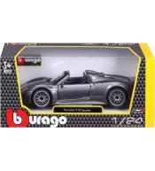 Model samochodu BBurago 1:24 - Porsche 918 Spyder Szare