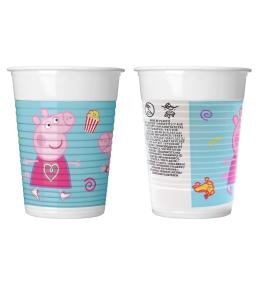 Kubeczki plastikowe Procos 200ml/8szt - Świnka Peppa, Messy Play