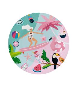 Talerzyki papierowe GoDan 18cm/6szt - Summer, Let's Party (surfing) Talerzyki papierowe GoDan 18cm/6szt - Summer, Let's Party (surfing)