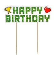 Dekoracja na tort GoDan - Game On, Happy birthday Dekoracja na tort GoDan - Game On, Happy birthday