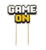 Dekoracja na tort Game On GoDan topper urodzinowy gracz Dekoracja na tort Game On GoDan topper urodzinowy gracz