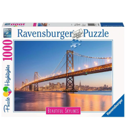 Puzzle Ravensburger 1000 el. - Most w San Francisco ---uszkodzone opakowanie--- Puzzle Ravensburger 1000 el. - Most w San Francisco ---uszkodzone opakowanie---