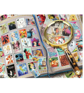 Puzzle Ravensburger 2000 el. - Kolekcja znaczków pocztowych ---uszkodzone opakowanie--- Puzzle Ravensburger 2000 el. - Kolekcja znaczków pocztowych ---uszkodzone opakowanie---