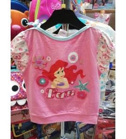 Bluzka Disney Arielka Mała Syrenka 6l/116cm Różowa Bluzka Disney Arielka Mała Syrenka 6l/116cm Różowa