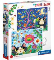 Puzzle Clementoni Supercolor 2x60 el. - Bugs - po zwrocie