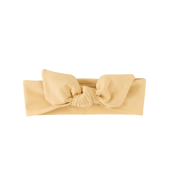 UL&KA Opaska dziecięca z kokardą – masełko | Handmade, bawełna, elastyczna