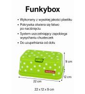 Funkybox Lime w Kropki – Pojemnik na Chusteczki Nawilżane Funkybox Lime w Kropki – Pojemnik na Chusteczki Nawilżane