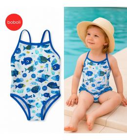 Boboli Aqua – Kostium kąpielowy dziewczęcy w rybki - 98cm/3l Boboli Aqua – Kostium kąpielowy dziewczęcy w rybki - 98cm/3l