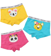 Zoocchini Majtki Bokserki Dziewczęce Flower Power 4-5 lat – 3 szt