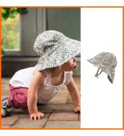 Kapelusz przeciwsłoneczny Elodie Details - Dots of Fauna 6-12m