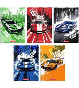 Herlitz Zeszyt A5 Crazy Fast Car trzy linie 32 kartki