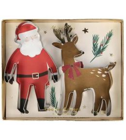 Wykrawaczki do ciastek Meri Meri - Mikołaj i renifer