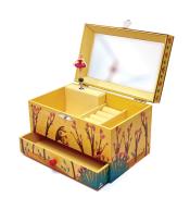 Szkatułka z pozytywką i szufladką na pierścionki SVOORA - Forest Dance