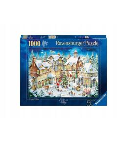 Puzzle Ravensburger 1000 el. - Białe święta (50 urodziny) ---uszkodzone opakowanie---