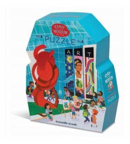 Puzzle Crocodile Creek 48 el. - Dzień w muzeum: Sztuka ---uszkodzone opakowanie---
