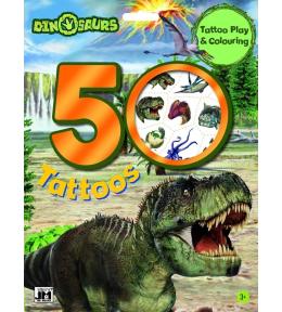 Tatuaże zmywalne Jiri Models 50 szt. - Dinozaury