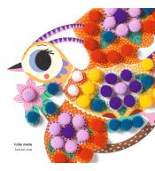 Zestaw kreatywny Djeco Obrazki z Pomponów - Ptaszki